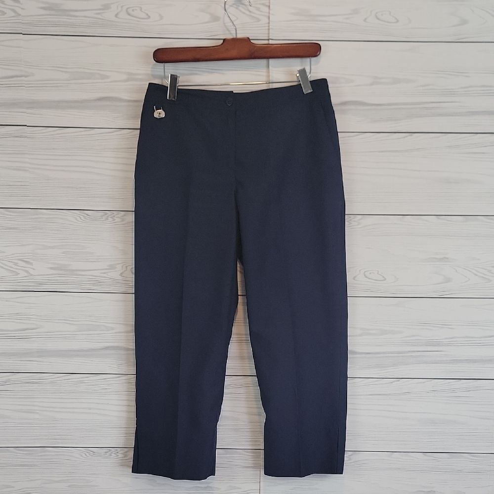 Liz Golf Audra Capri Pants Performance Wear - Navy Womens Size 4